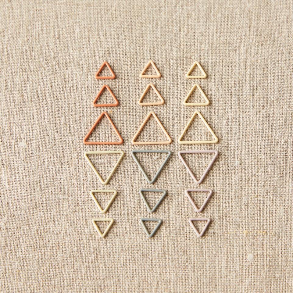 CocoKnits Triangle Stitch Markers Earth Tones