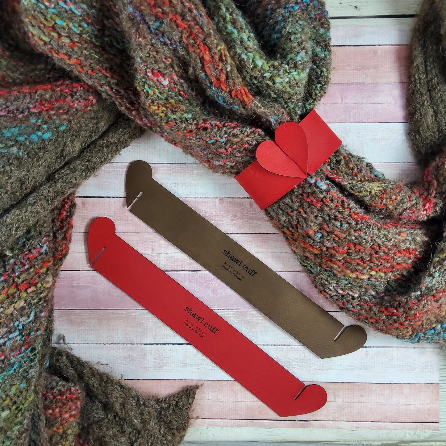 Katrinkles Heart Shawl Cuff