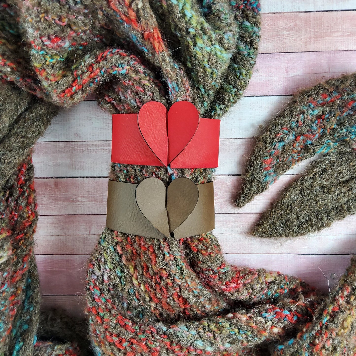 Katrinkles Heart Shawl Cuff