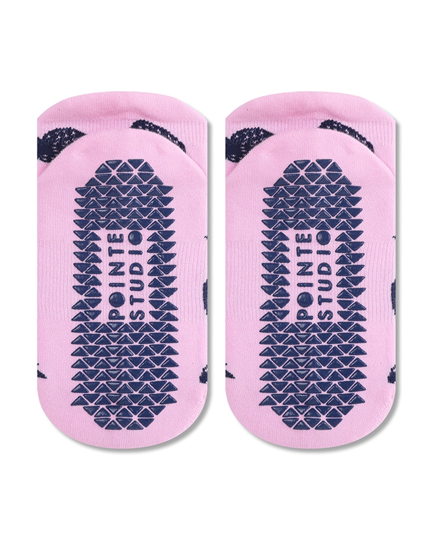 Pointe Studio - Women's Berry Full Foot Grip Sock Pink