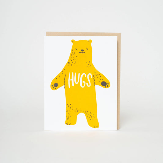 Sympathy Bear Hugs Letterpress Card