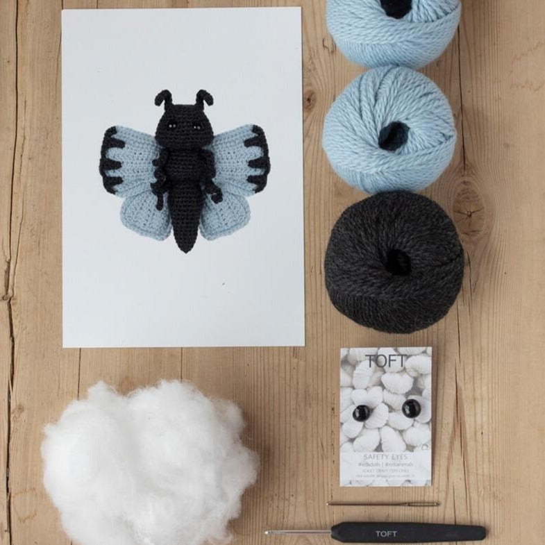 Toft Crochet Kit- Annabelle the Blue Morpho Butterfly