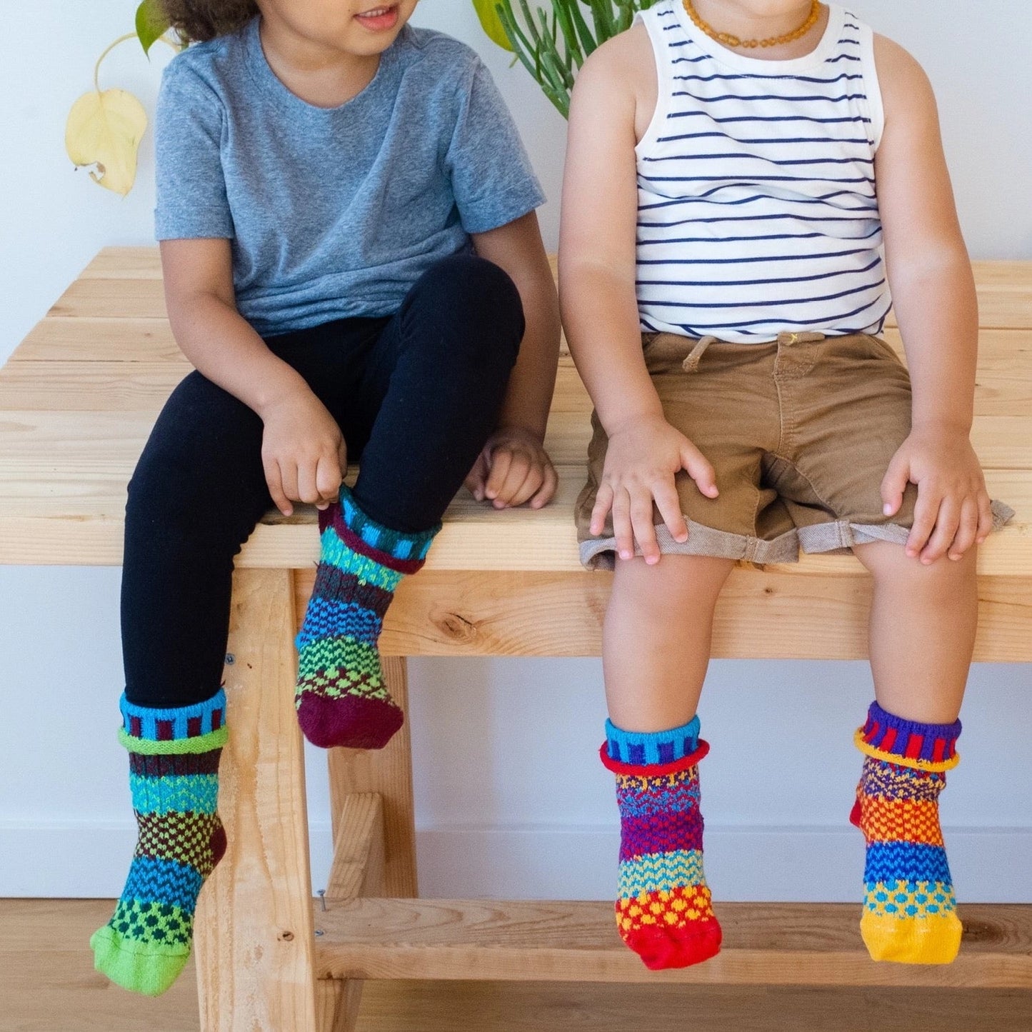 Solmate - June Bug Kids Socks - Small (Age 2-5 / Shoe 5 Toddler - 11 Kids)