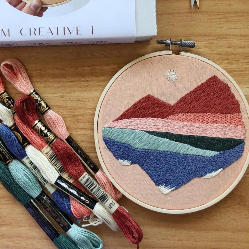 M Creative J Embroidery Kits