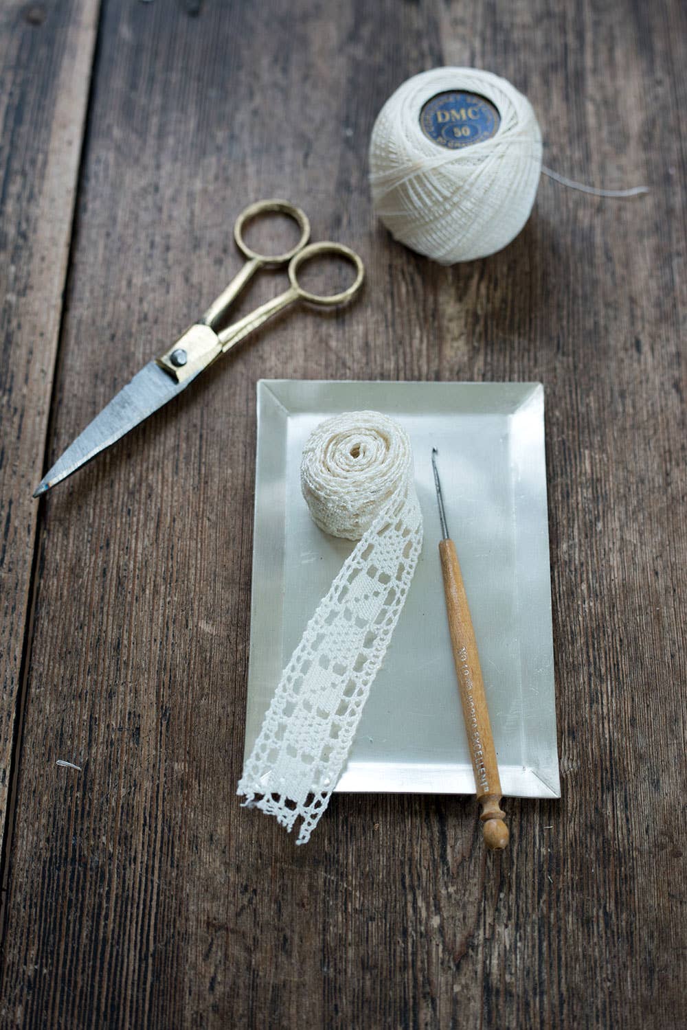 Brass Handle Scissors - Small