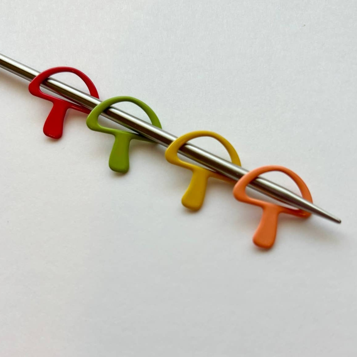 Comma Craft Co Mushroom Knitting Stitch Markers
