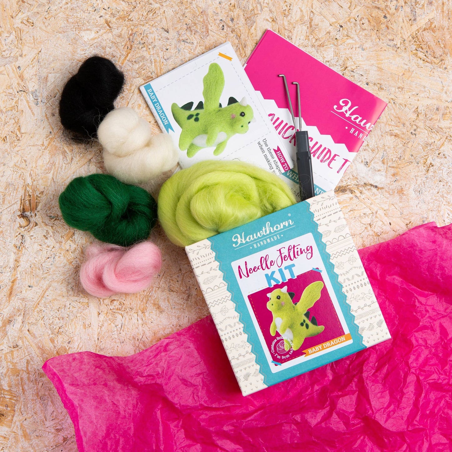 Baby Dragon - Mini Needle Felting Craft Kit