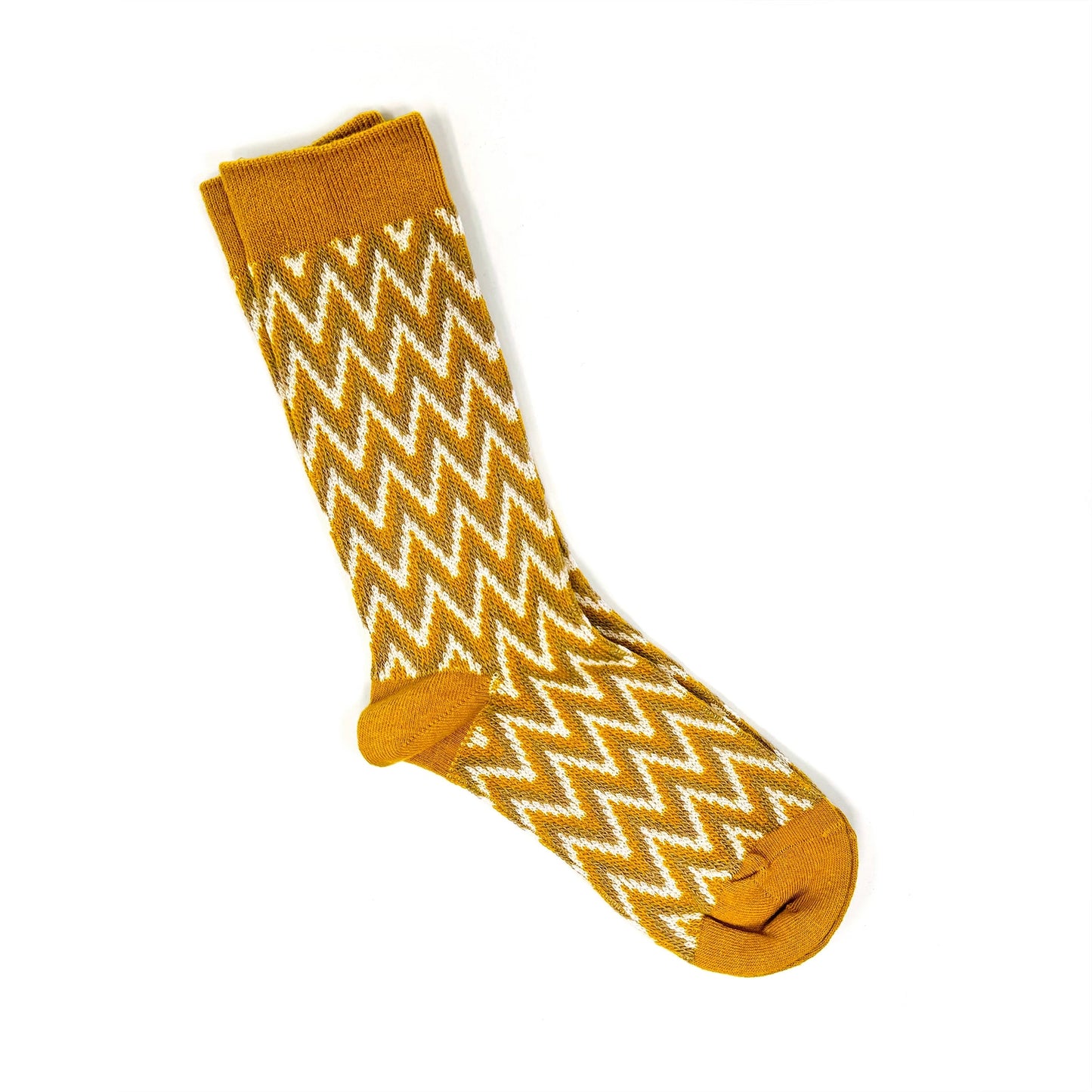 Rainbow Unicorn Birthday Surprise - Cozy Chevron & Houndstooth Charley Socks - Yellow