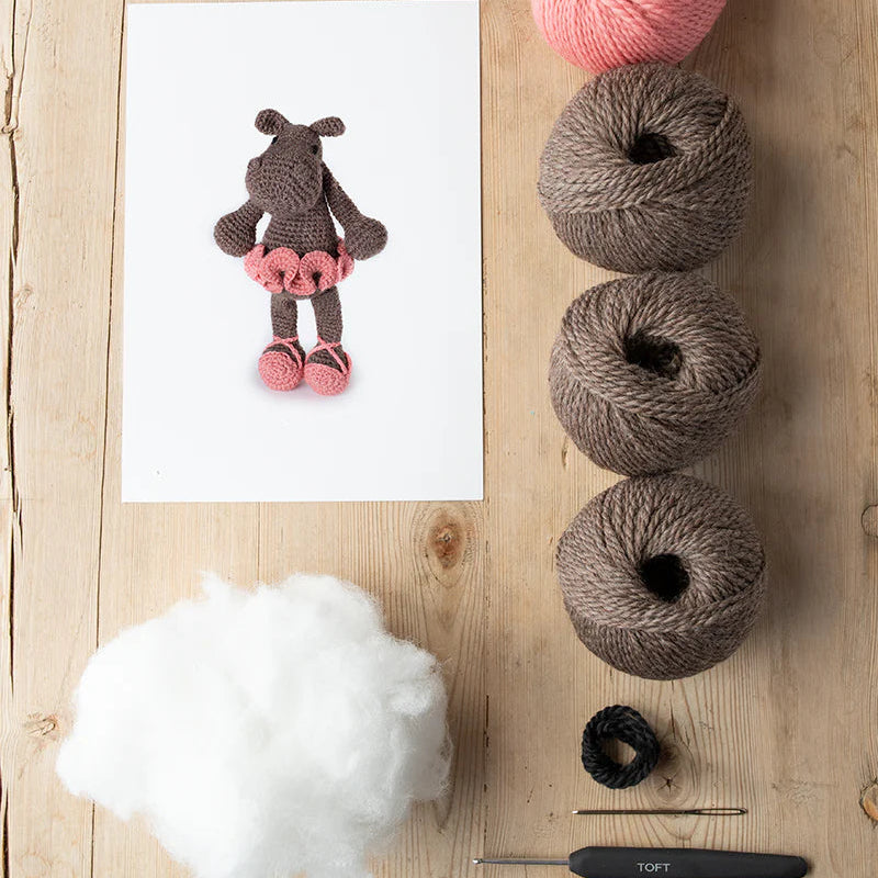 Toft Crochet Kit- Ballerina Hippo