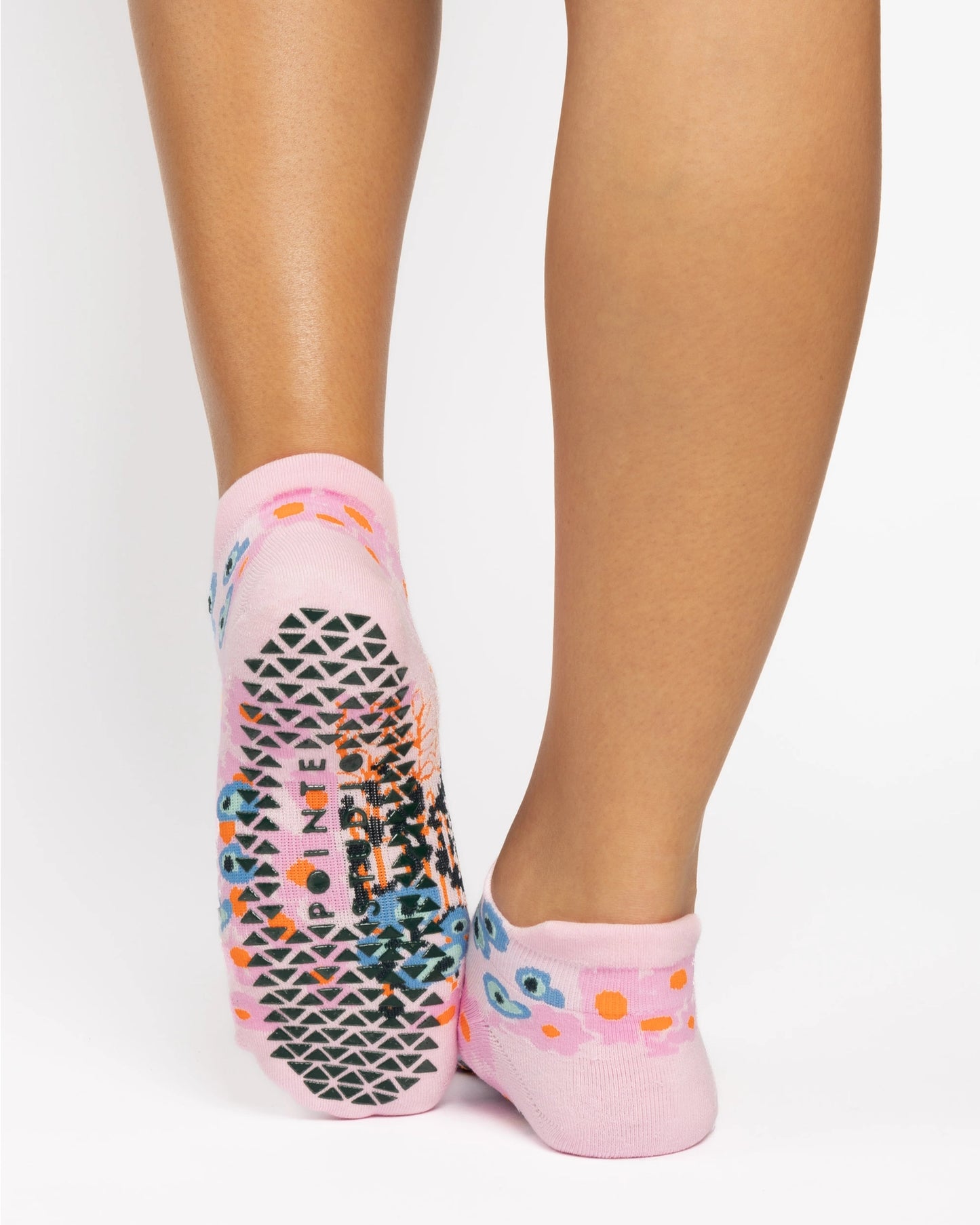 Pointe Studio - Women's Garden Full Foot Grip Sock Pink