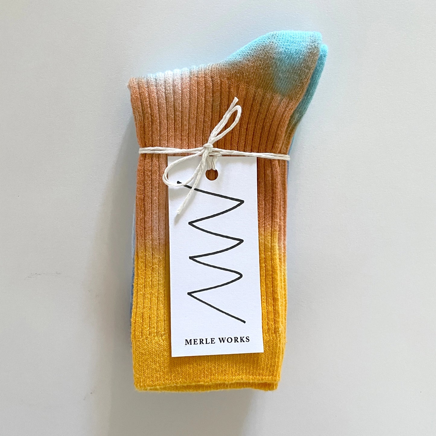 Merle Works - Ocean Ave Tie-dyed Dressy Socks