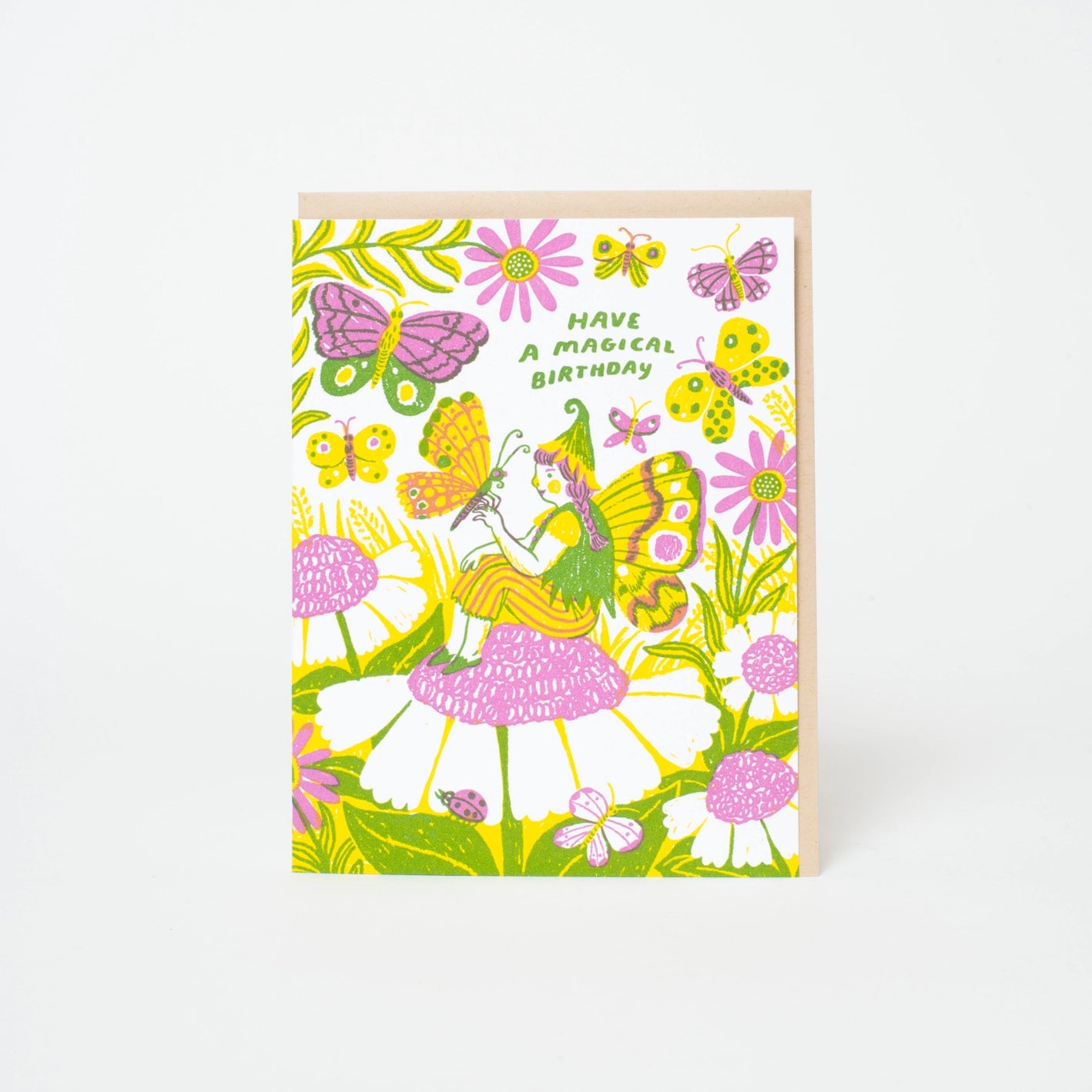 Magical Birthday Fairy Letterpress Card