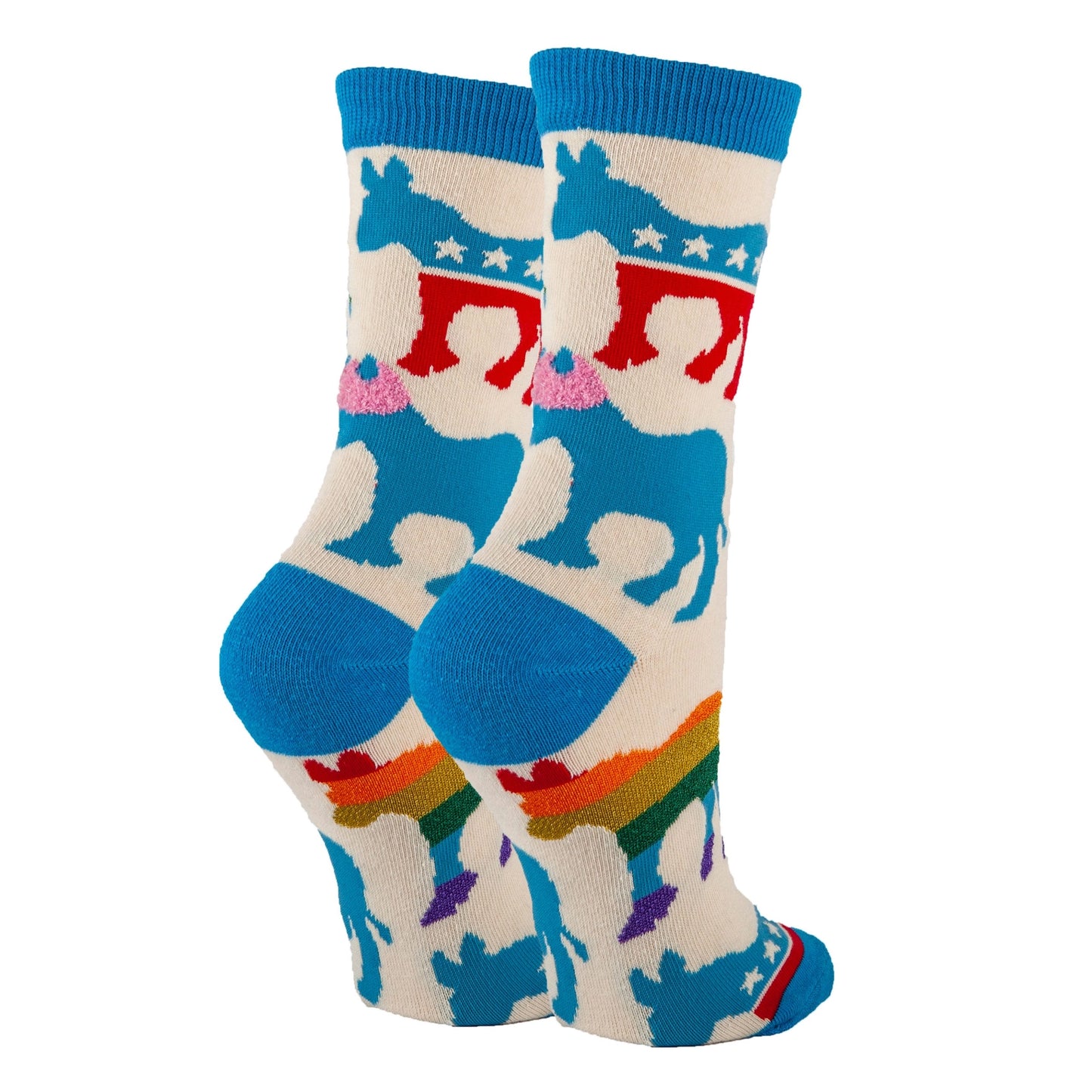 Oooh Yeah Socks - New liberal | Women's Cotton Crew Funny Socks