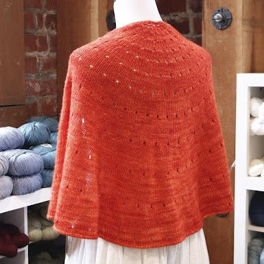 Dotted Half Circle Shawl Pattern