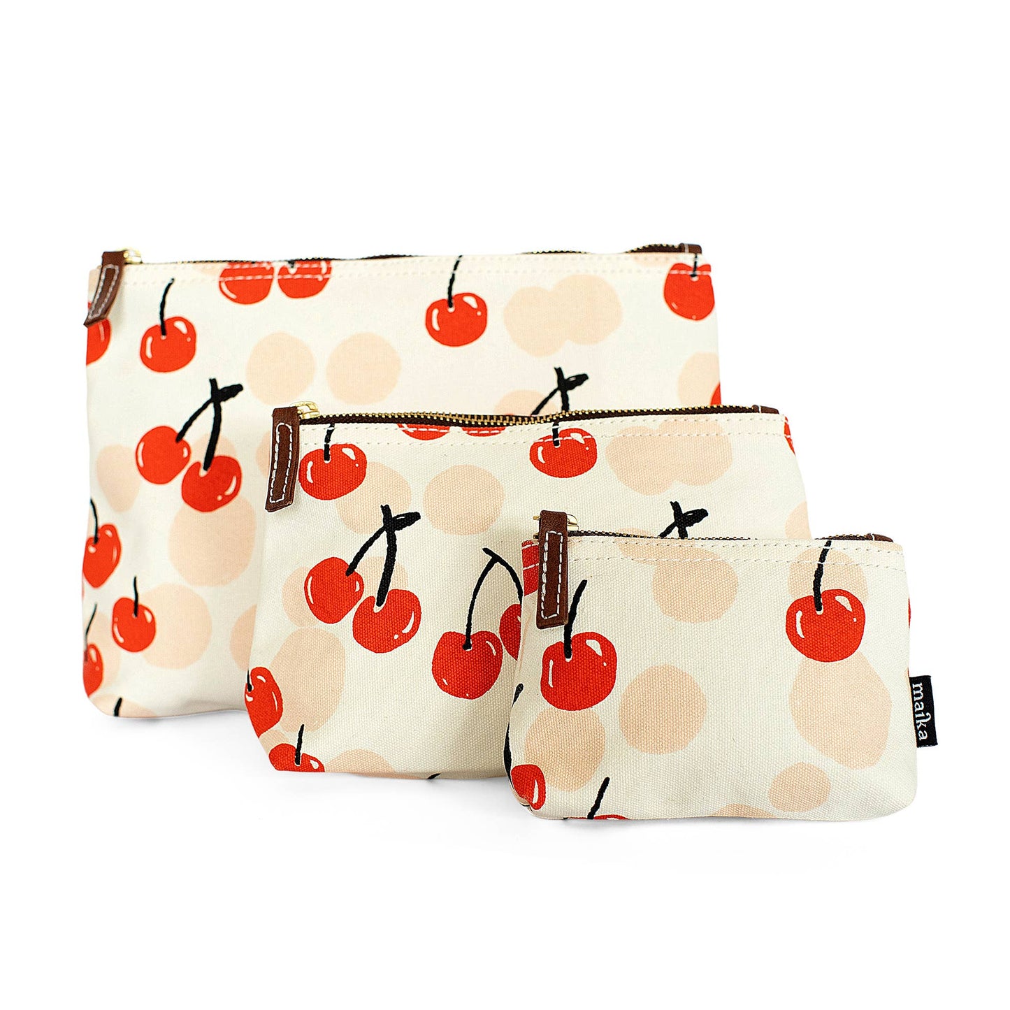 Maika Pouch - Cherries - Medium