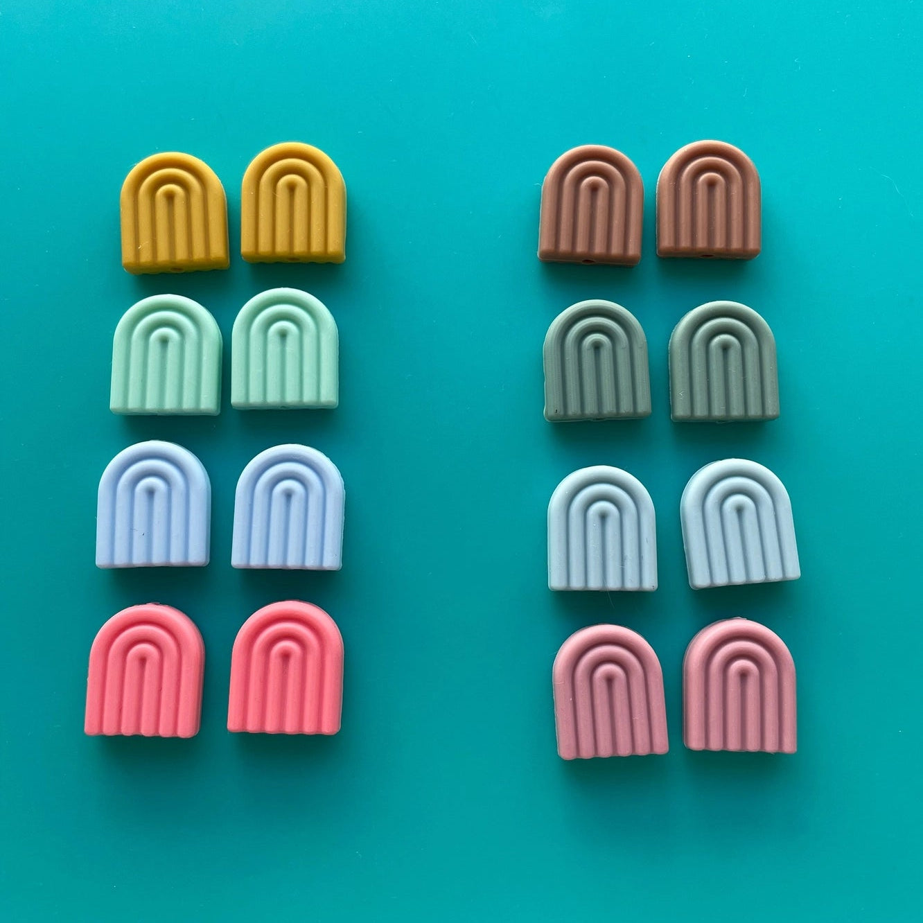 Comma Craft Co Knitting Needle Point Protectors Rainbow Set