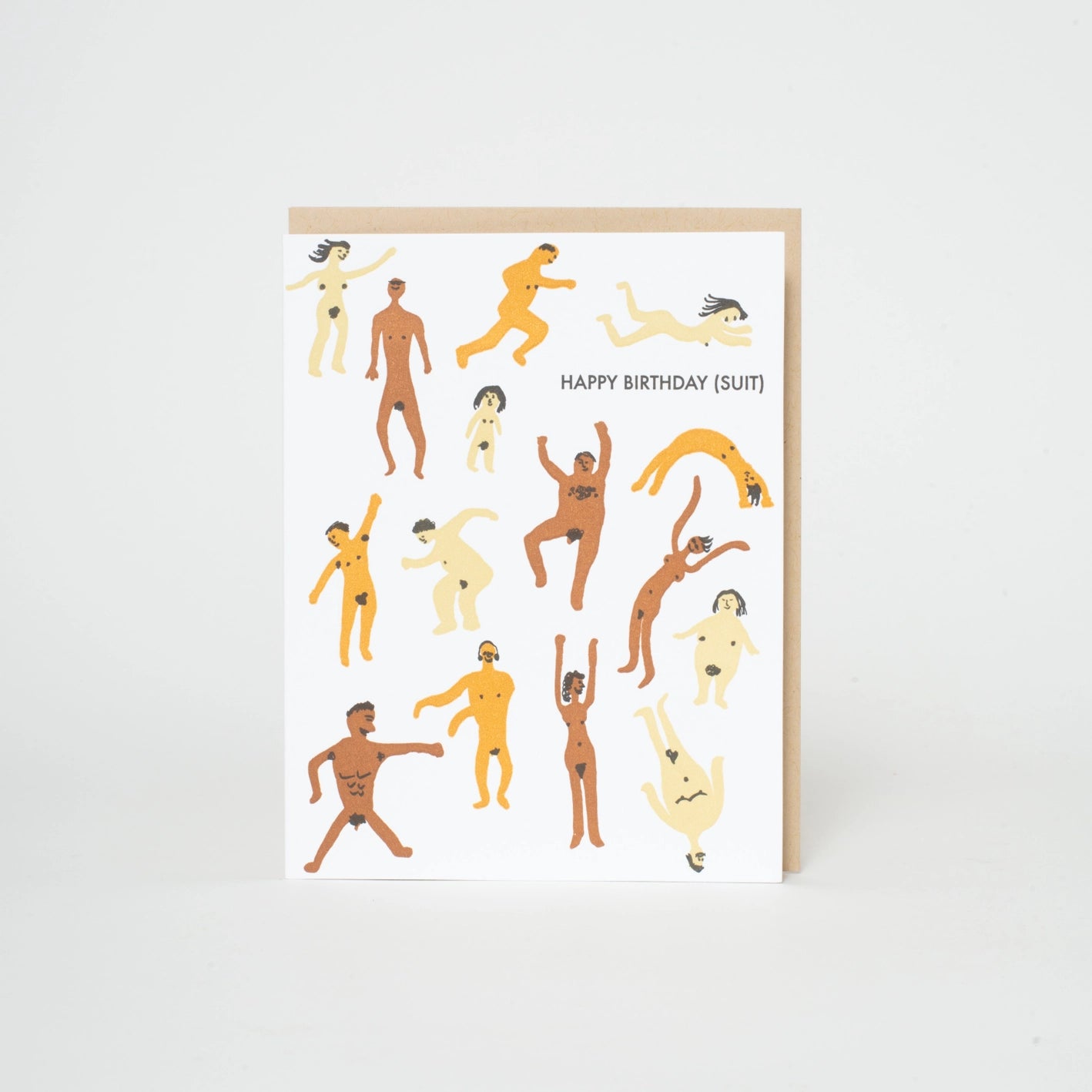 Birthday Suit Nudie Letterpress Card
