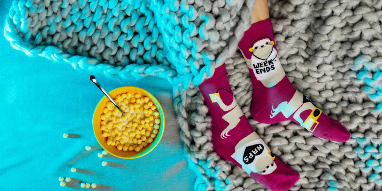 Yellow Owl Workshop - Women's - Sloth Life Crew Socks