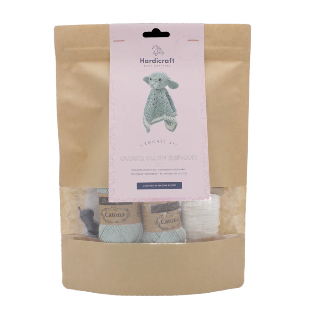 DIY Crochet Kit - Elephant Cuddle Cloth