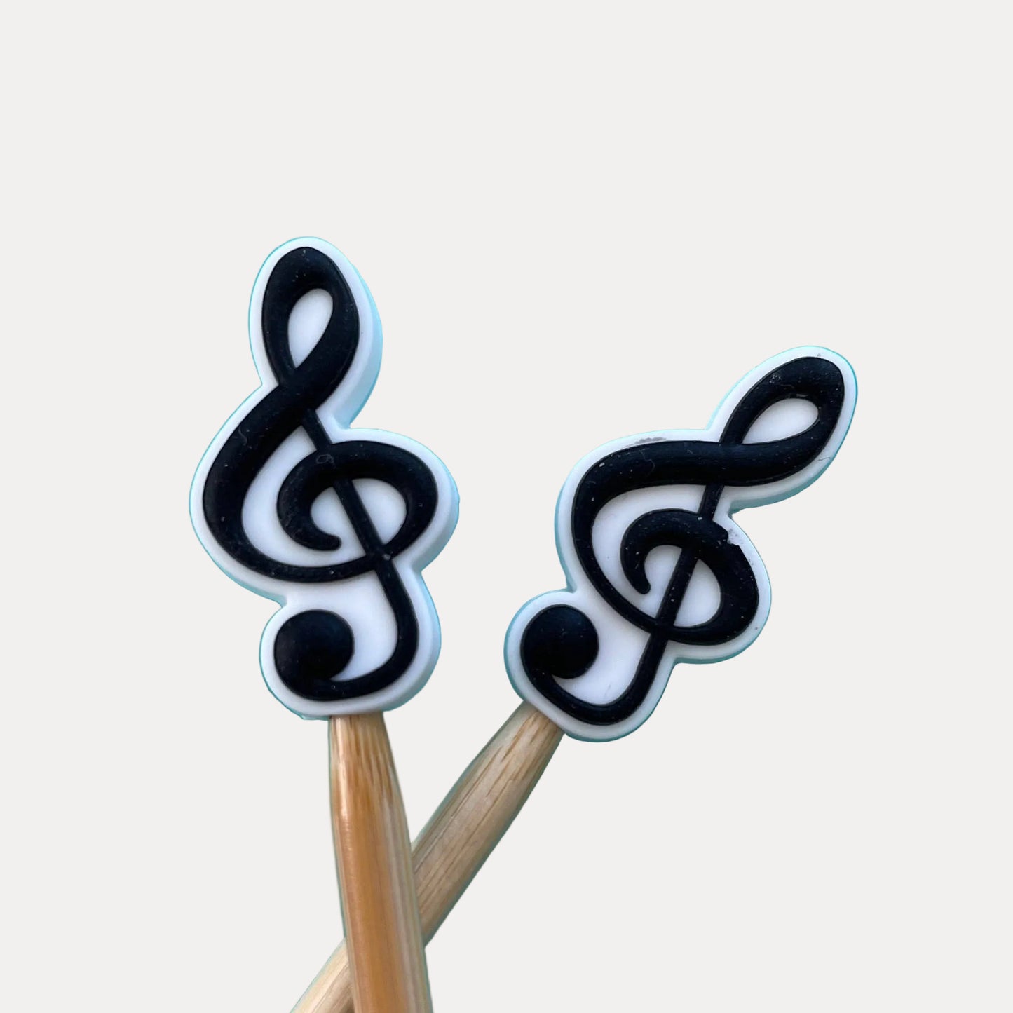Music Treble Clef Knitting Needle Point Protectors
