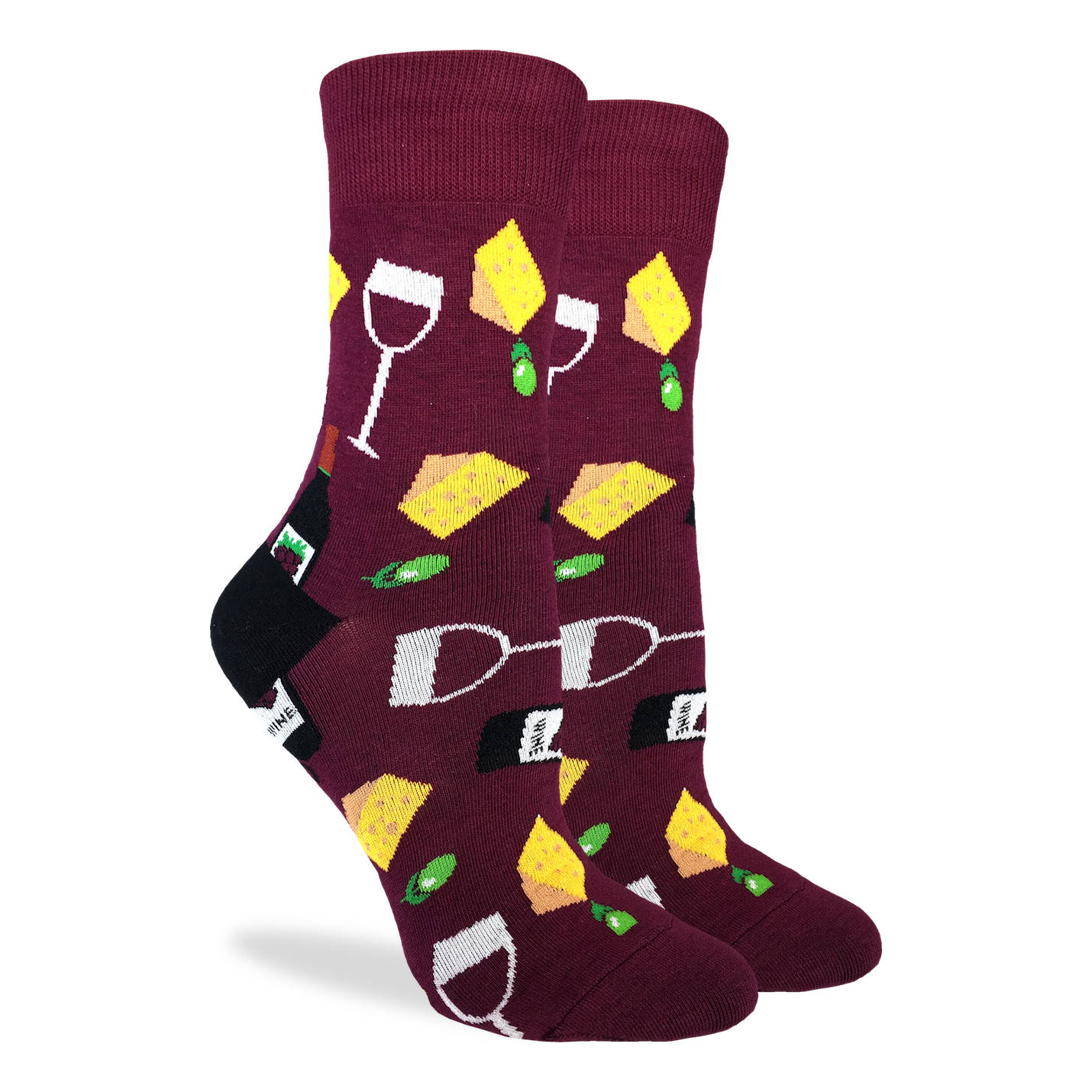 Good Luck Sock - Women's Wine & Cheese Socks