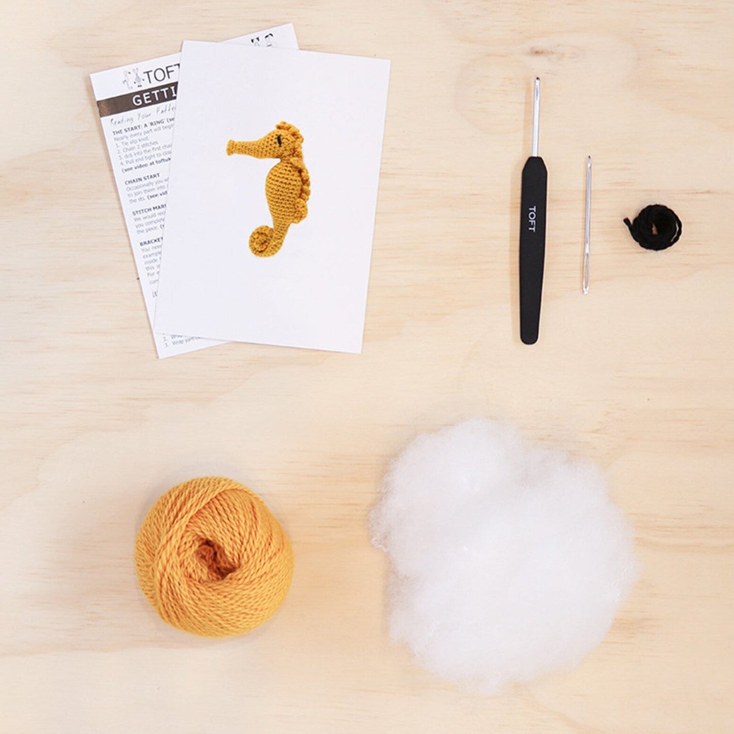 Toft Mini Crochet Kit-Blanche the Seahorse