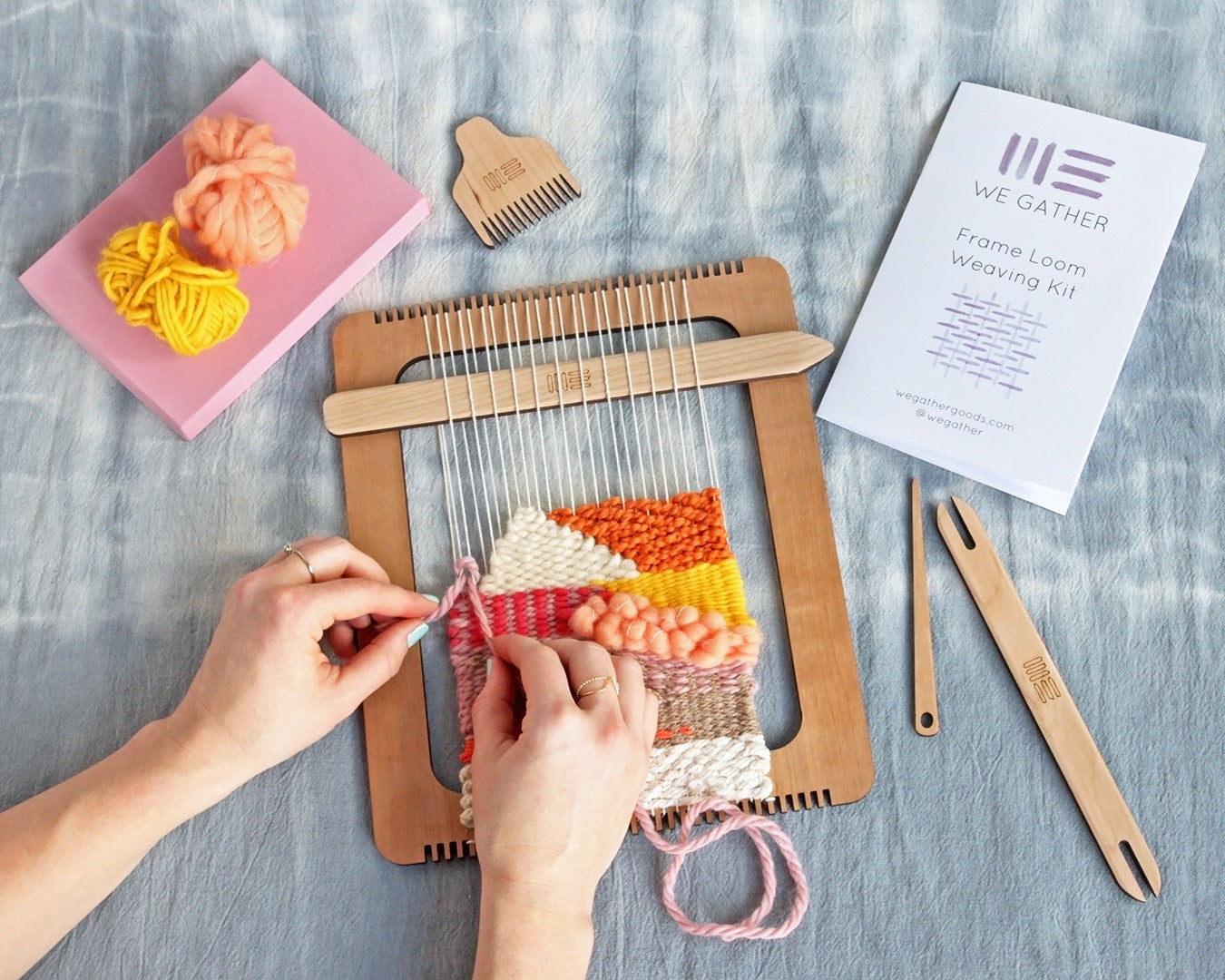 We Gather Frame Loom Weaving Kit
