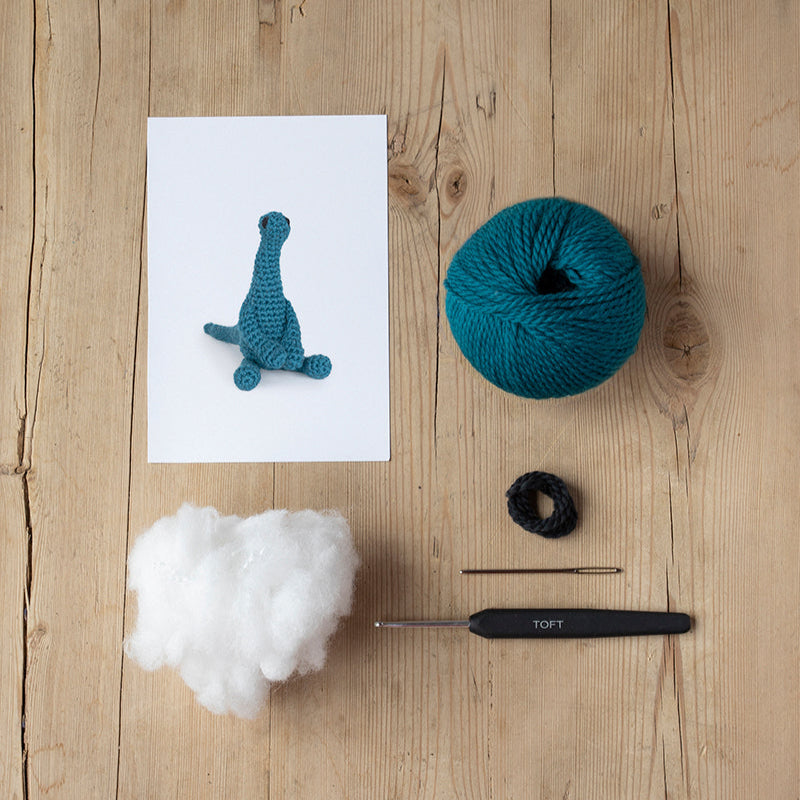 Toft Mini Crochet Kit- Dippy the Diplodocus