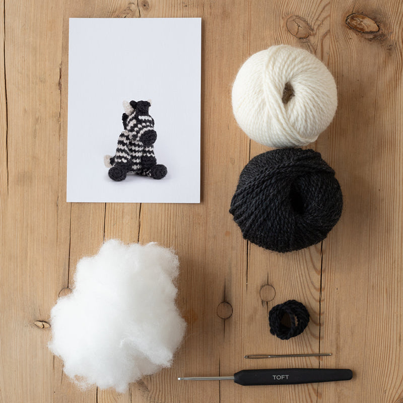 Toft Mini Crochet Kit- Alice the Zebra