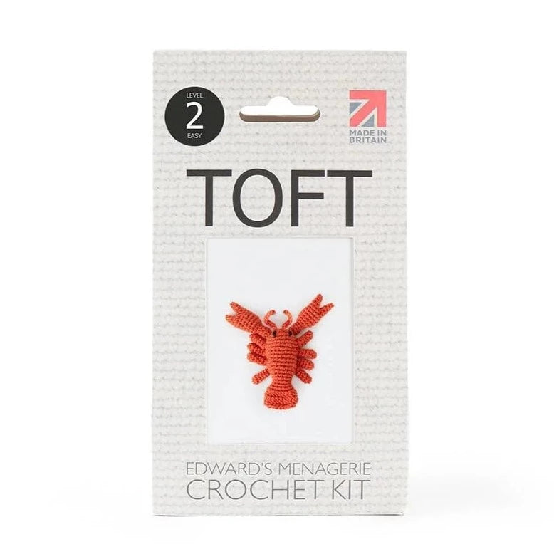 Toft Mini Crochet Kit-Jordan the Lobster (Orange)