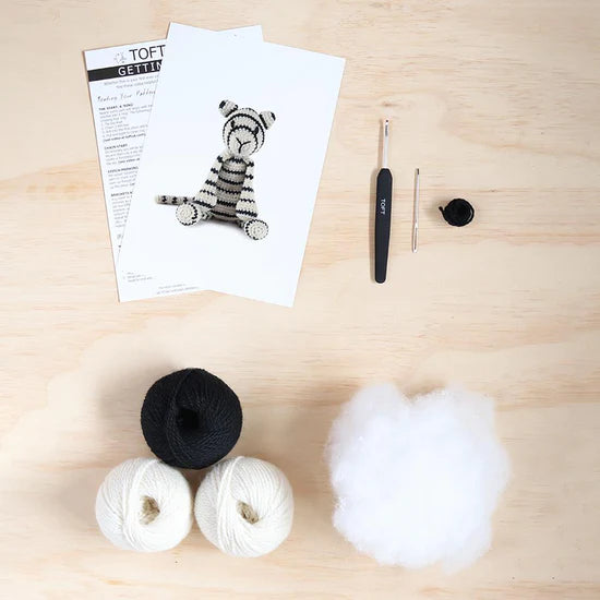 Toft Crochet Kit- Prince the White Tiger Kit