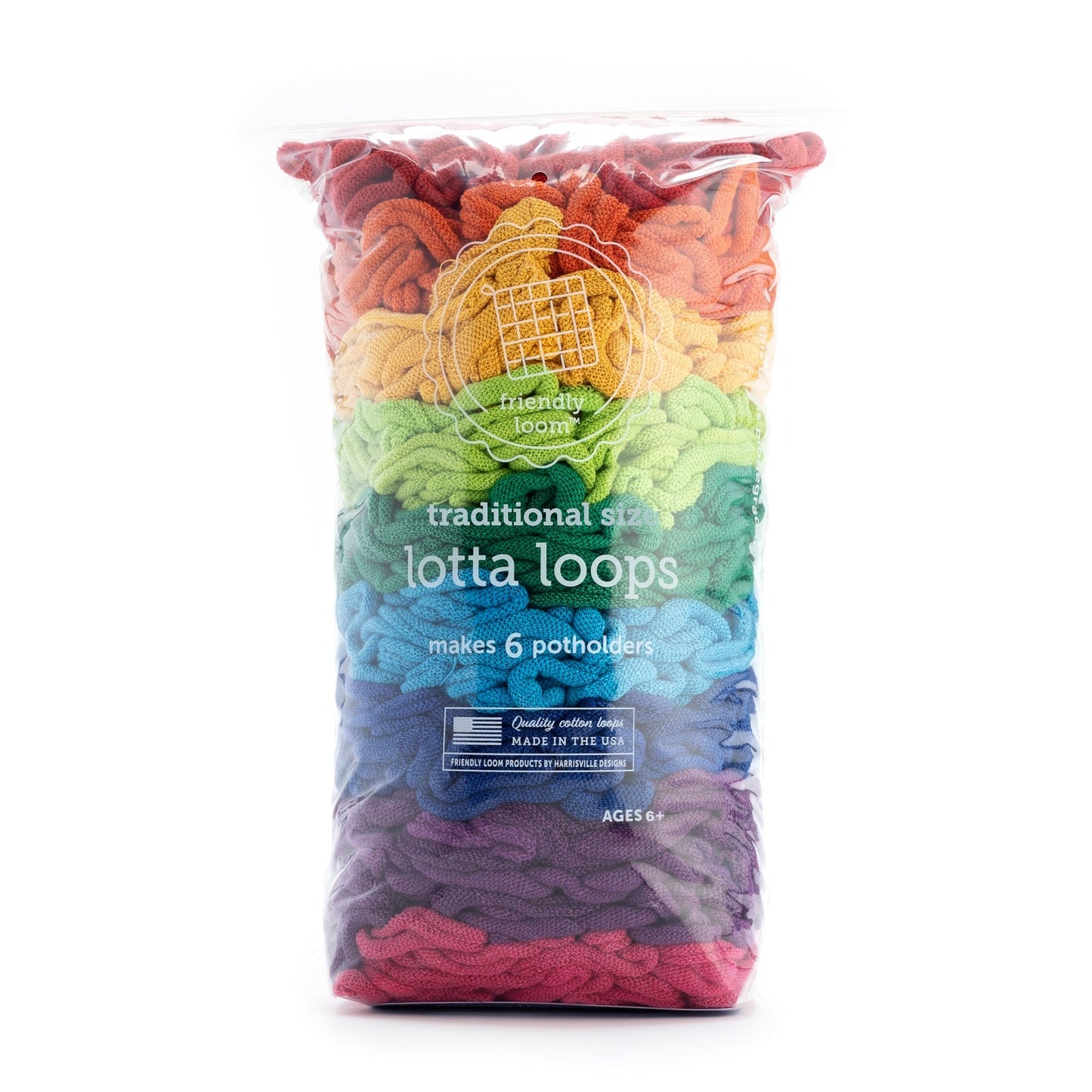 Potholder Loops- 6" (traditional)