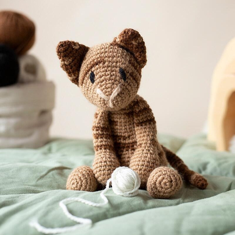 Toft Crochet Kit- Lulu the Red Tabby Cat