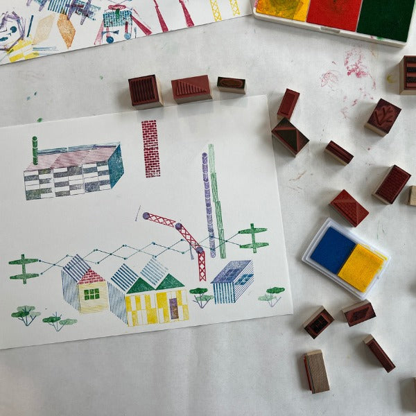 Stampville: 25 Stamps + 2 Ink Pads
