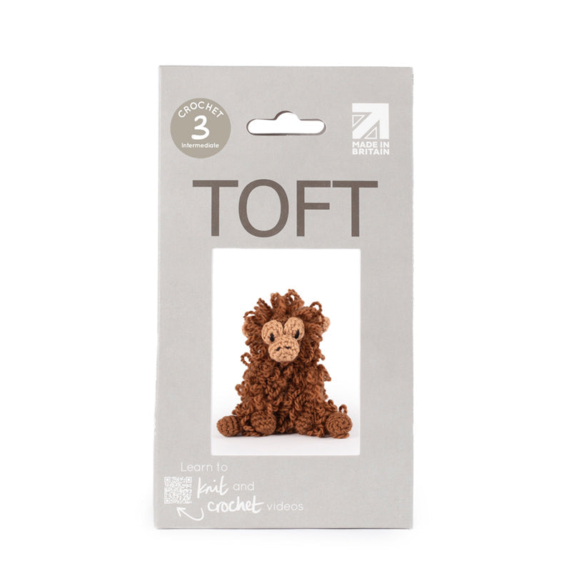 Toft Mini Crochet Kit- Blake the Orangutan
