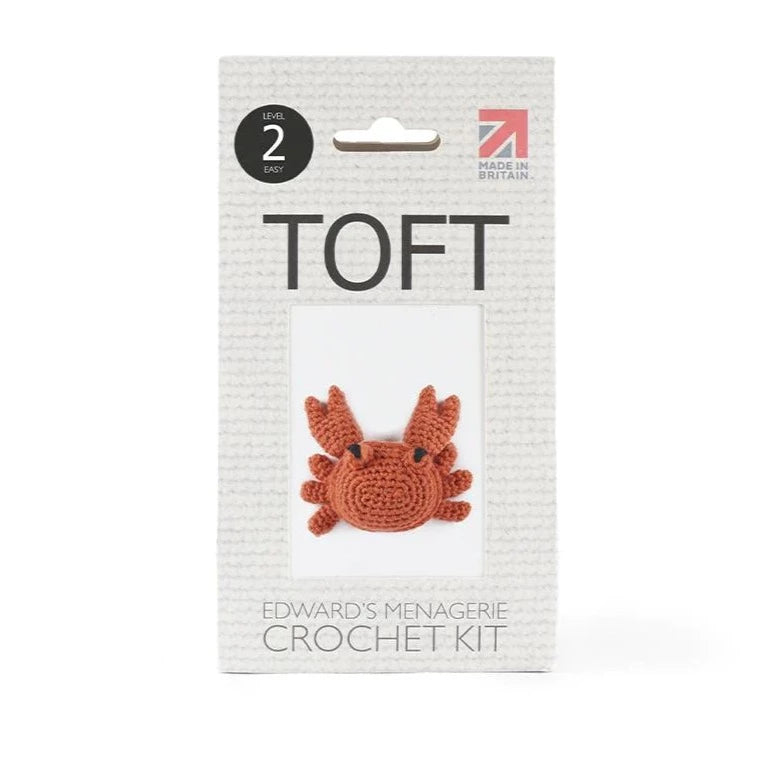 Toft Mini Crochet Kit- Cedric the Crab (Coral)