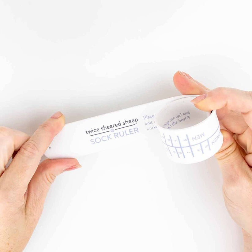 Twice Sheared Sheep Sock Sizing Bracelet Ruler
