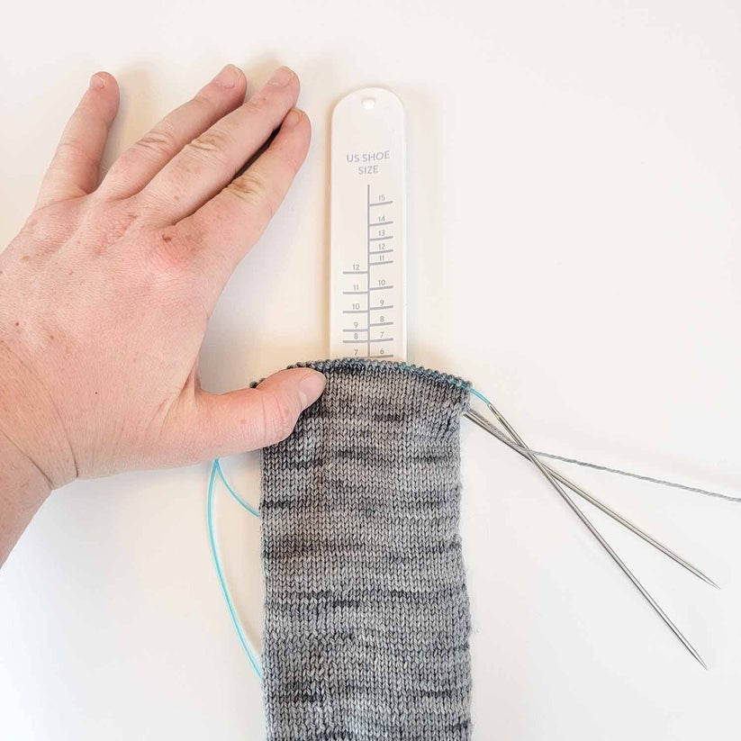Twice Sheared Sheep Sock Sizing Bracelet Ruler