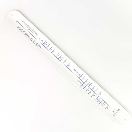 Twice Sheared Sheep Sock Sizing Bracelet Ruler