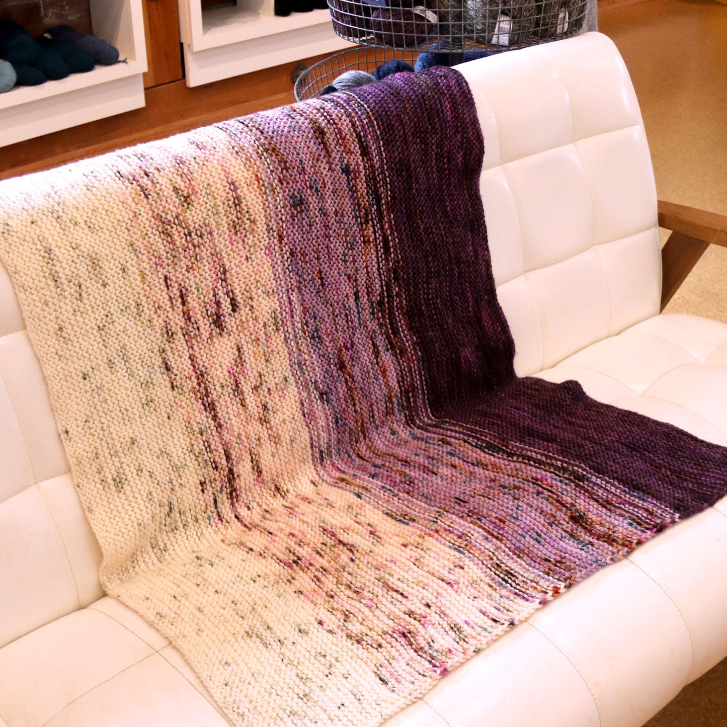 Garter Fade Baby Blanket Pattern