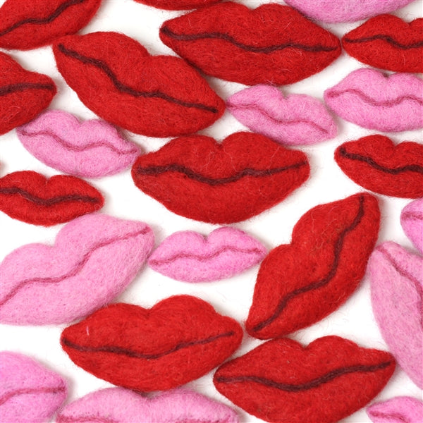 Felt Lips (pink)