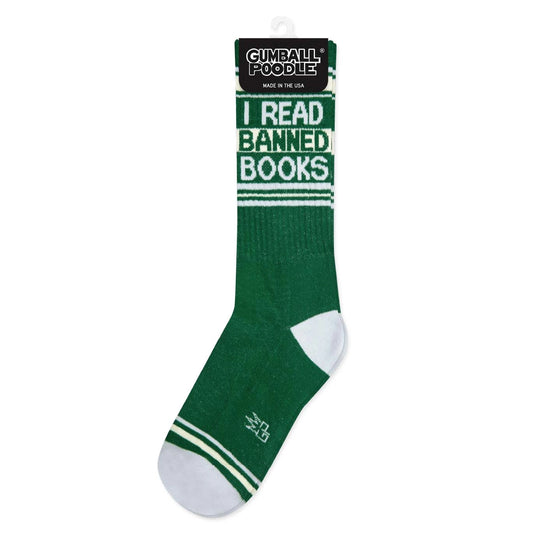 Gumball Poodle - I Read Banned Books Gym Crew Socks