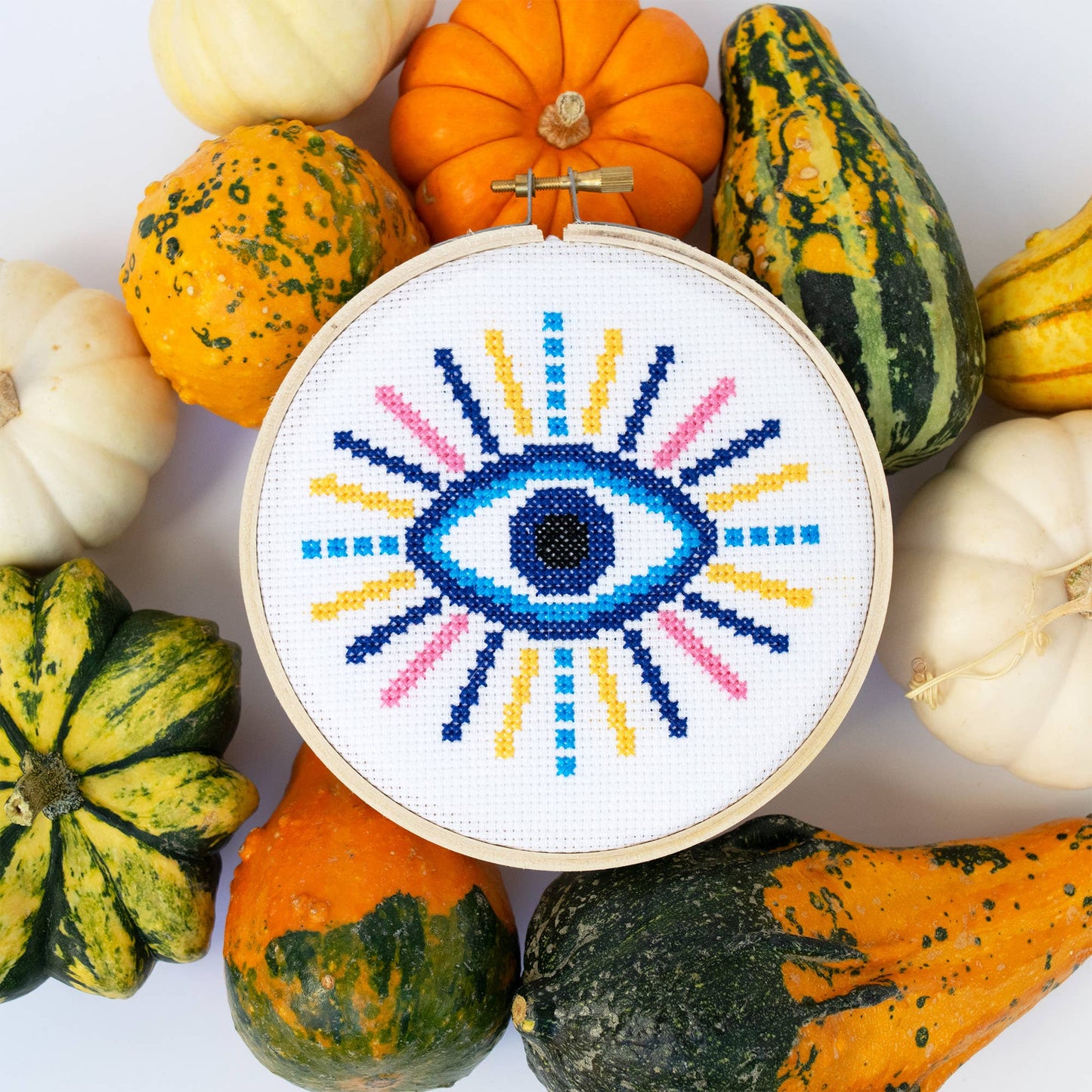 Stranded Stitch Evil Eye Cross Stitch Kit