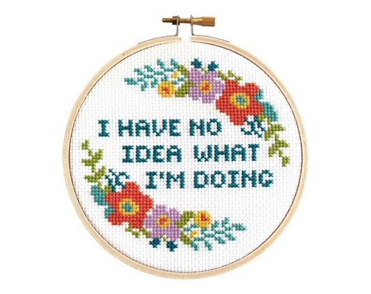 Stranded Stitch No Idea Cross Stitch Kit