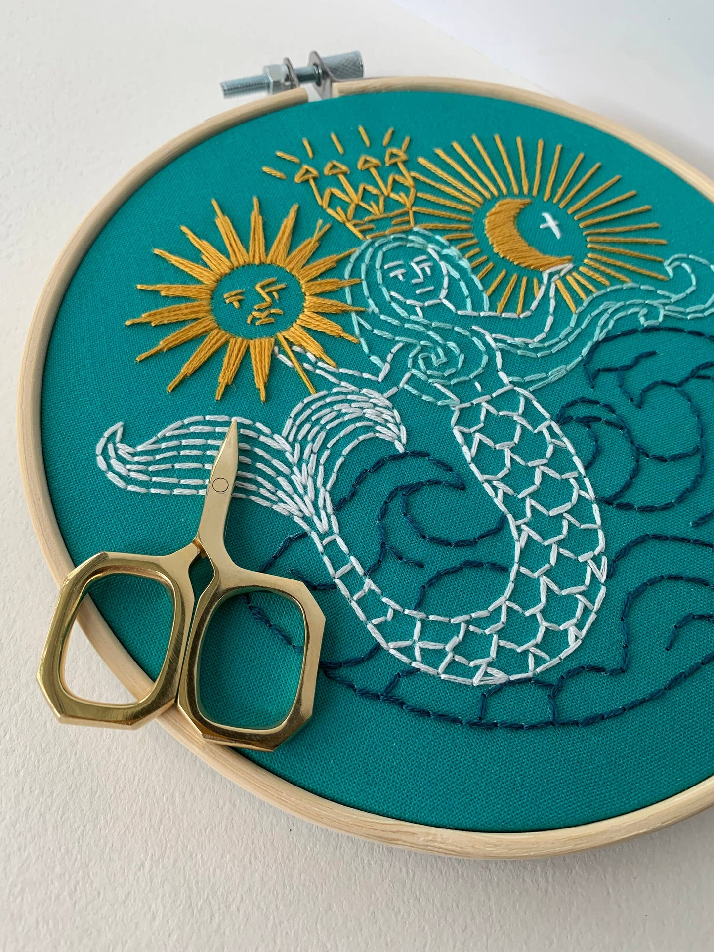Rikrack Mermaid Embroidery Kit