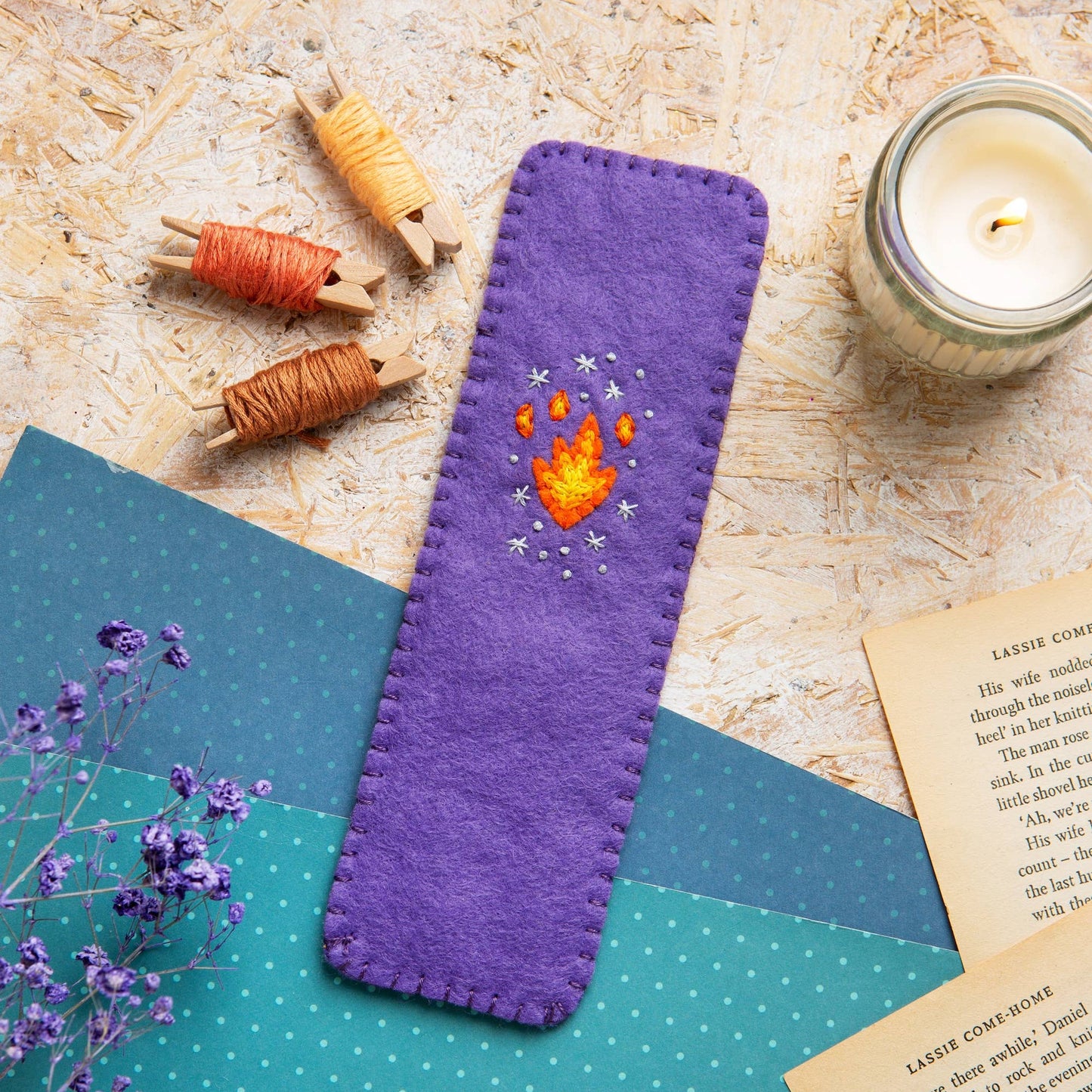 Dragon Bookmark Complete Felt Craft Kit