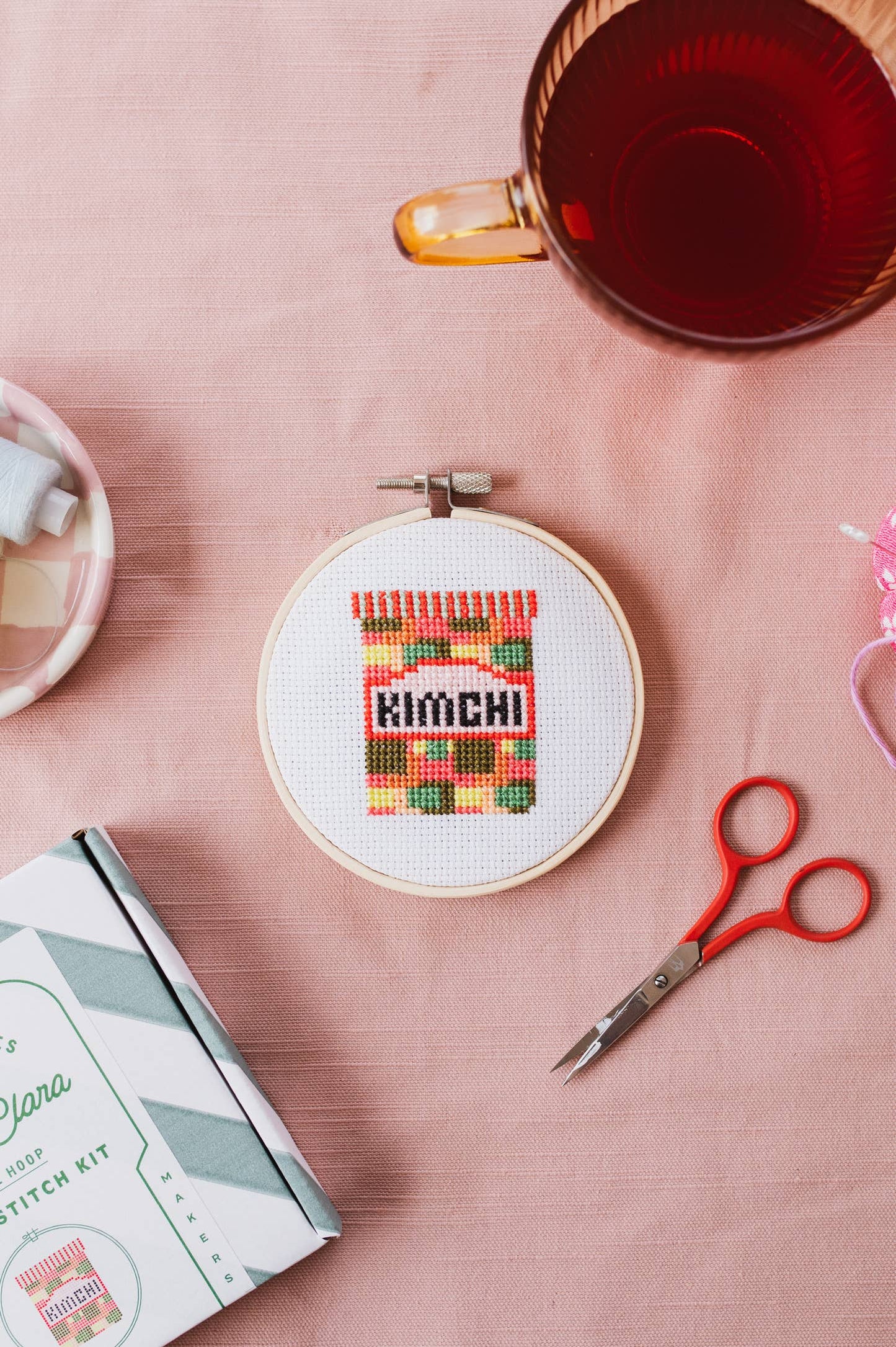 Cotton Clara Kimchi Cross Stitch Kit