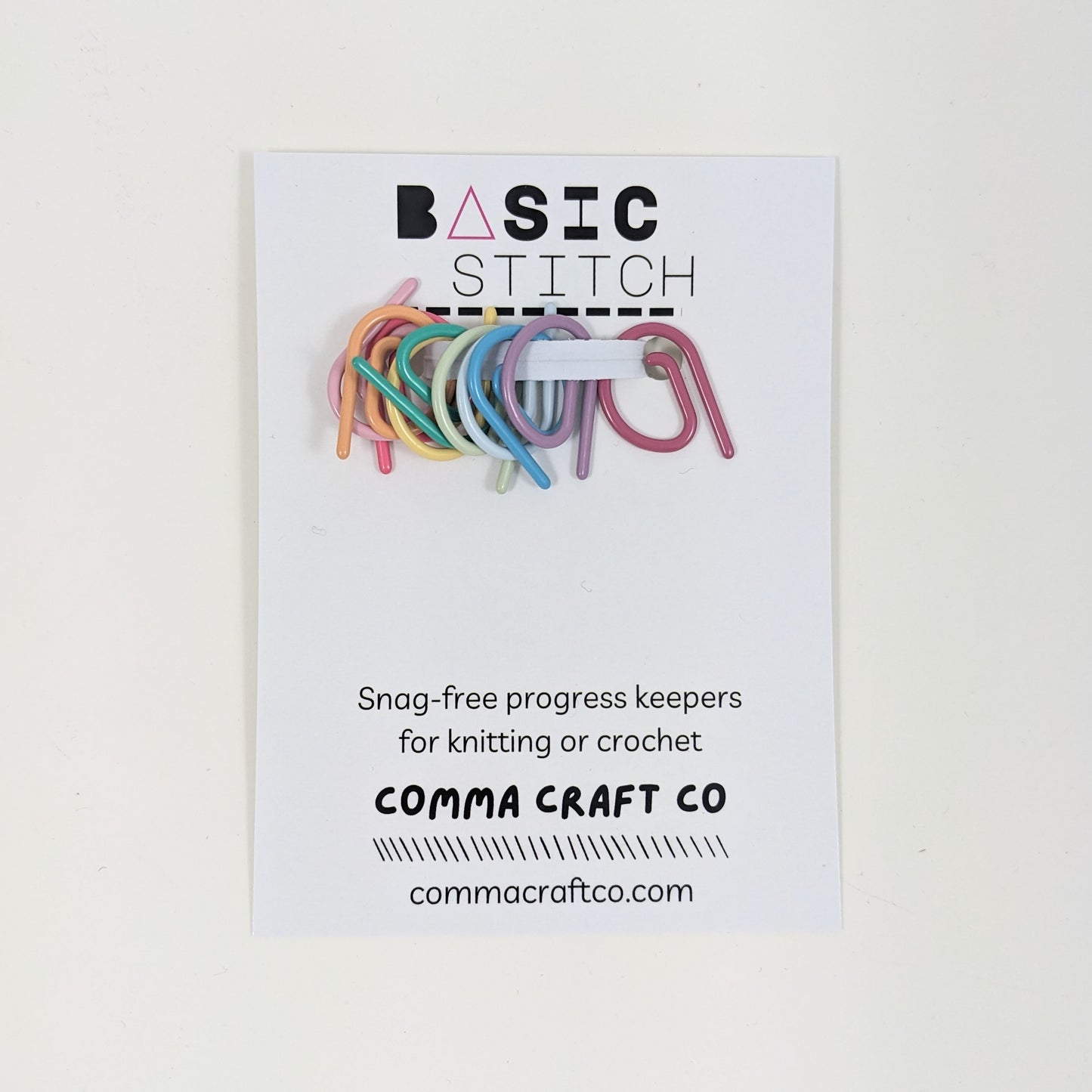 Comma Craft Basic Stitch Markers P Markers - Rainbow