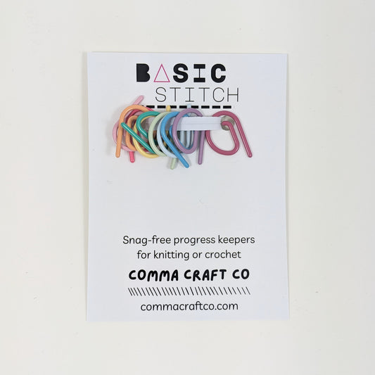Comma Craft Basic Stitch Markers P Markers - Rainbow
