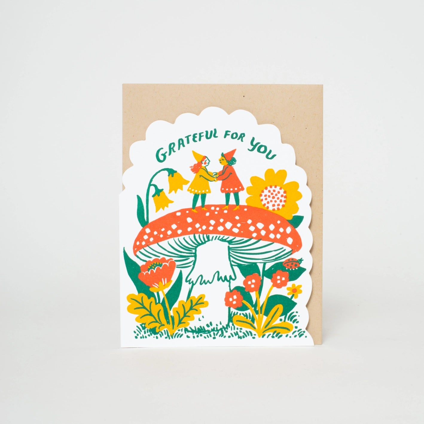 Grateful Gnomes Letterpress Card